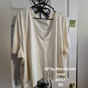 BP By Nordstrom Ivory Short Sleeve Tee